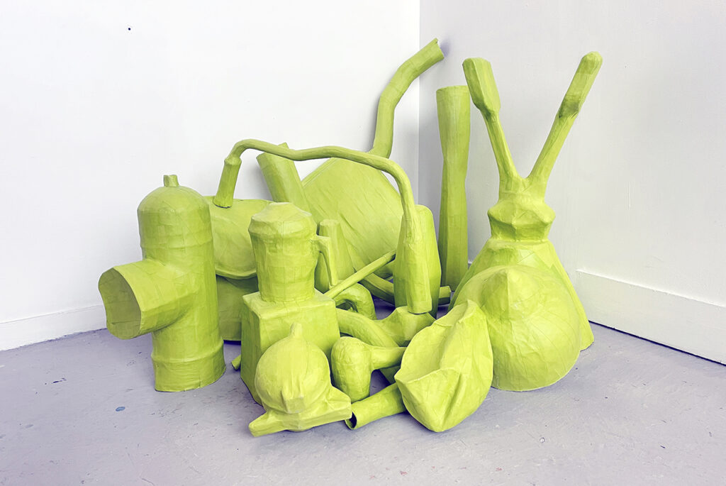 tas de doobbles vert atelier pastille